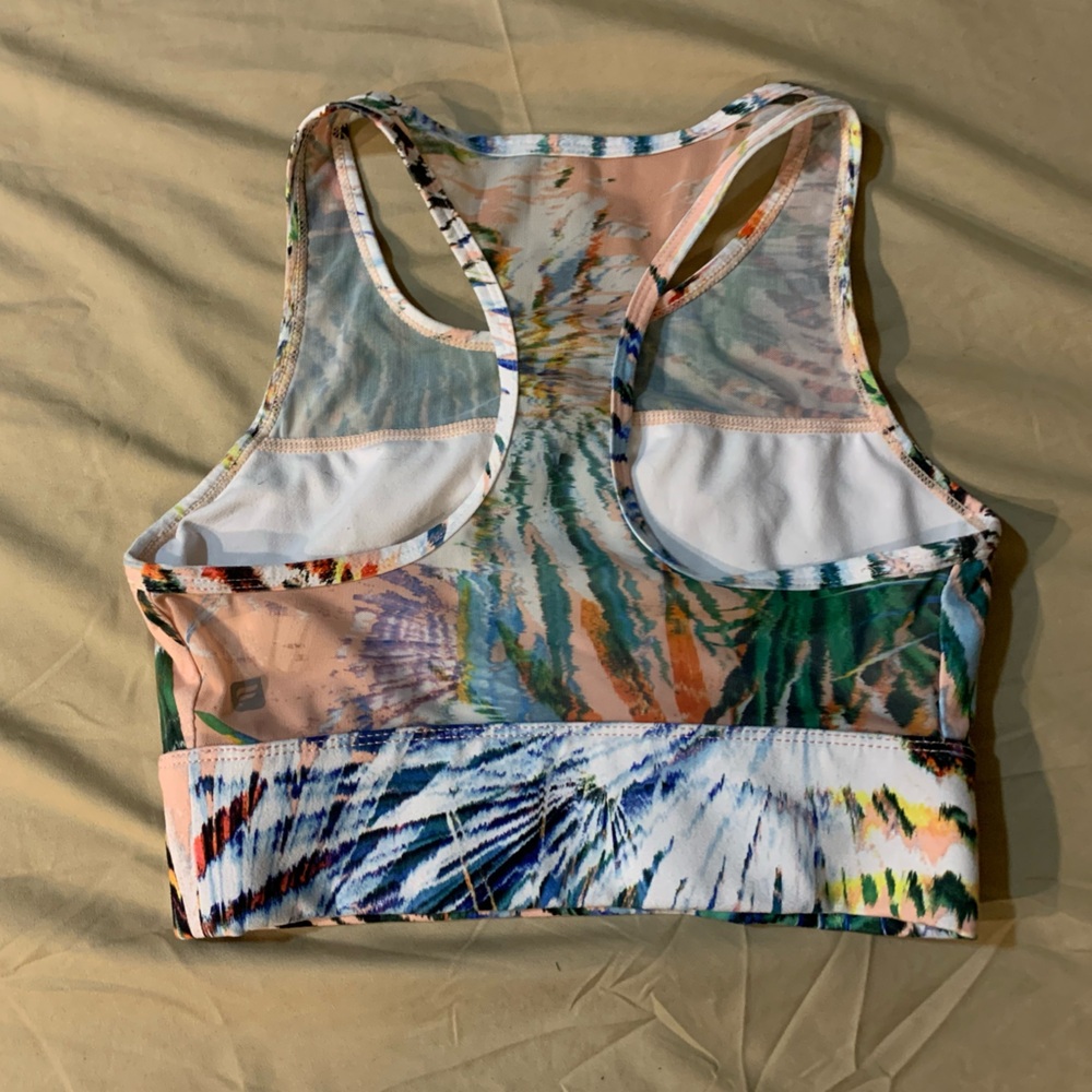 Fabletics Tropical Print Sports Bra - Picture 4 of 4
